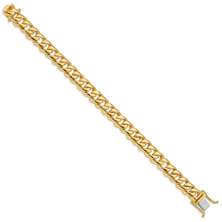 Gold 9.6mm Curb Bracelet, 9"