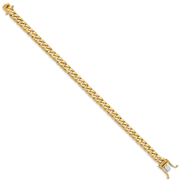 Gold 6.8mm Curb Bracelet, 9"