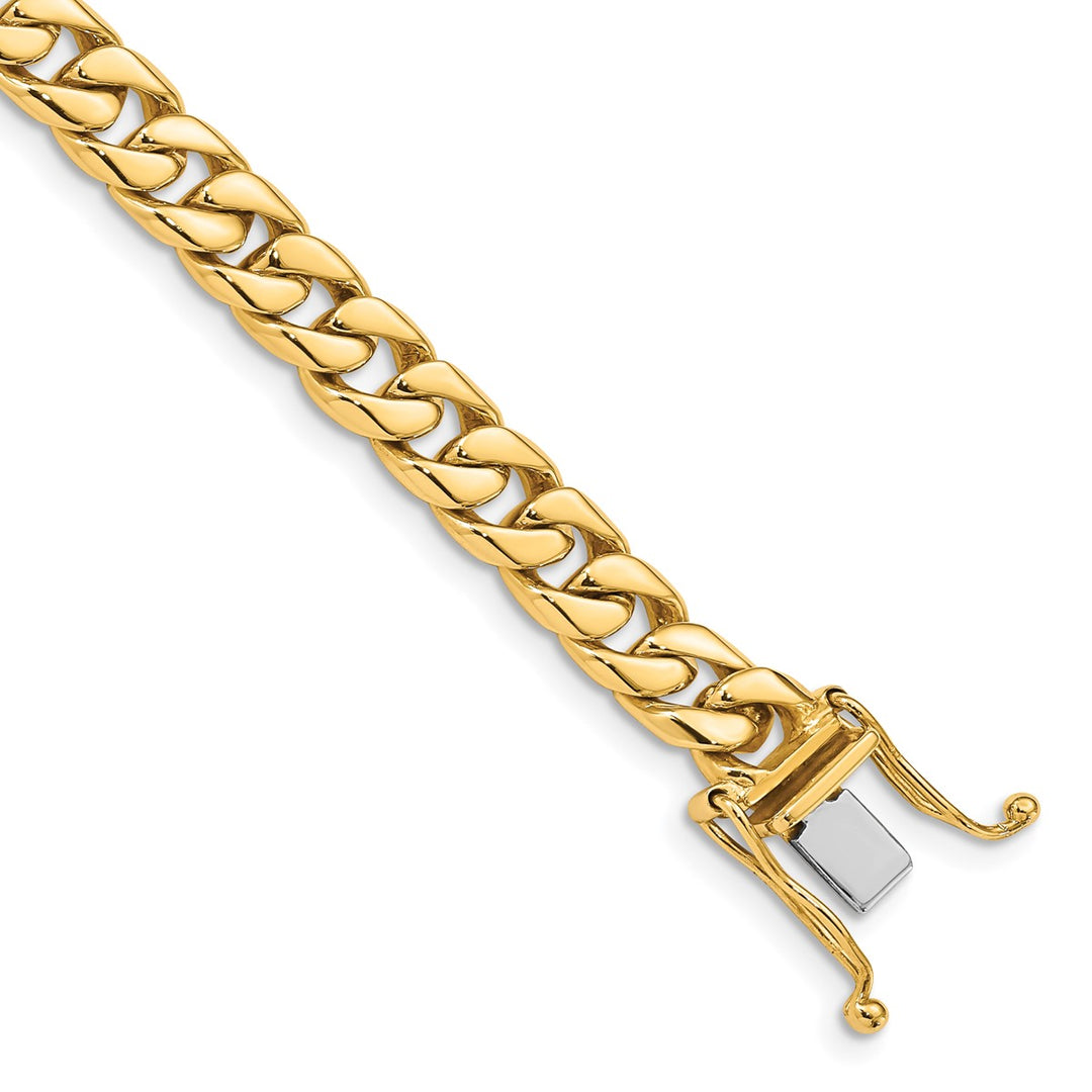 Gold 6.8mm Curb Bracelet, 9"