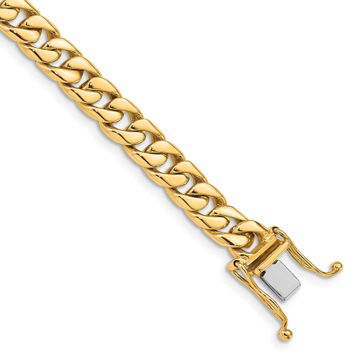 Gold 6.8mm Curb Bracelet, 9"