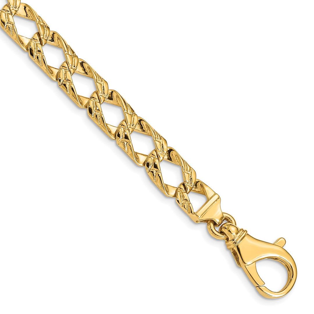 Gold 8.6mm Fancy Chain, 18