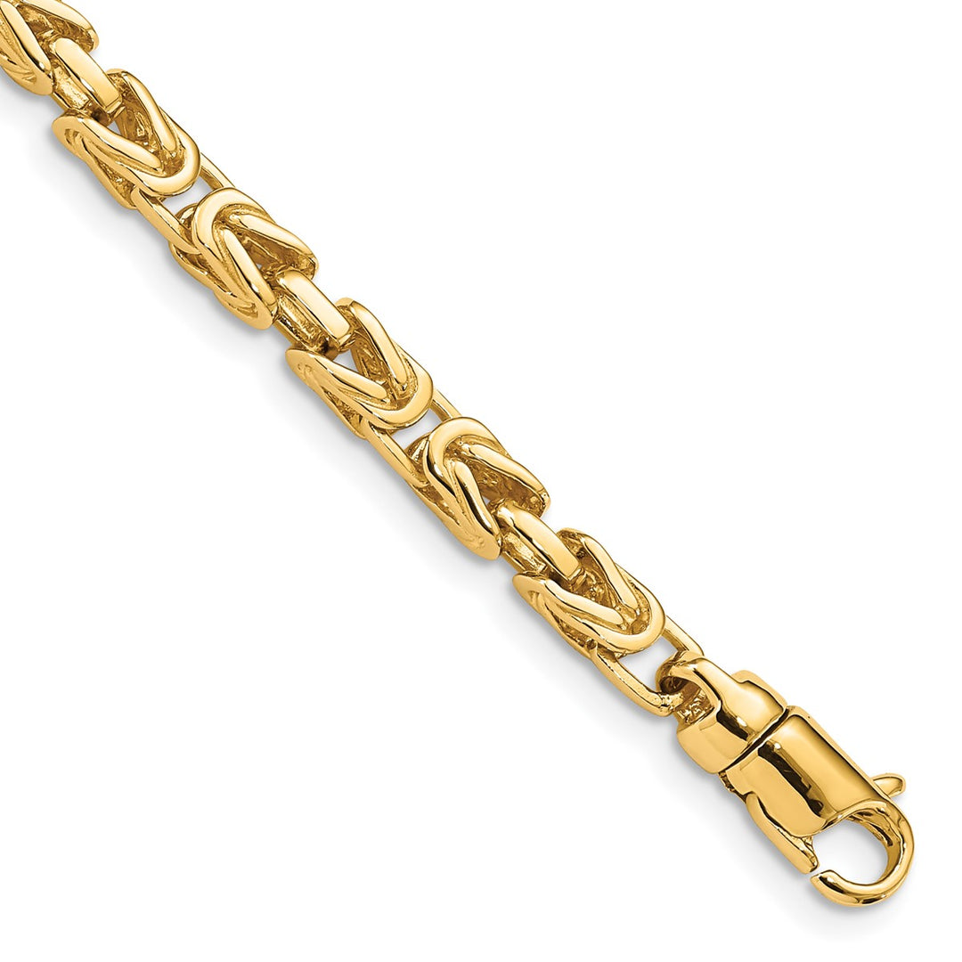 Gold 4.1mm Byzantine Chain, 18"