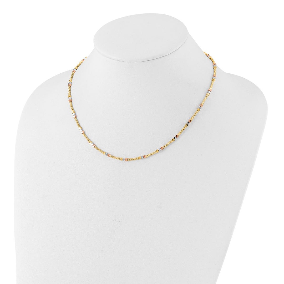 Gold 2.4mm Ball (Beaded) Necklace, 18
