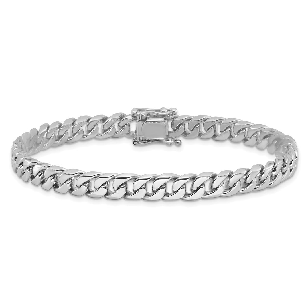 Gold 6.8mm Curb Bracelet, 8