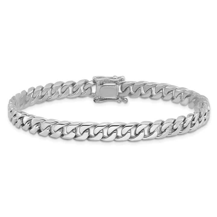 Gold 6.8mm Curb Bracelet, 8"