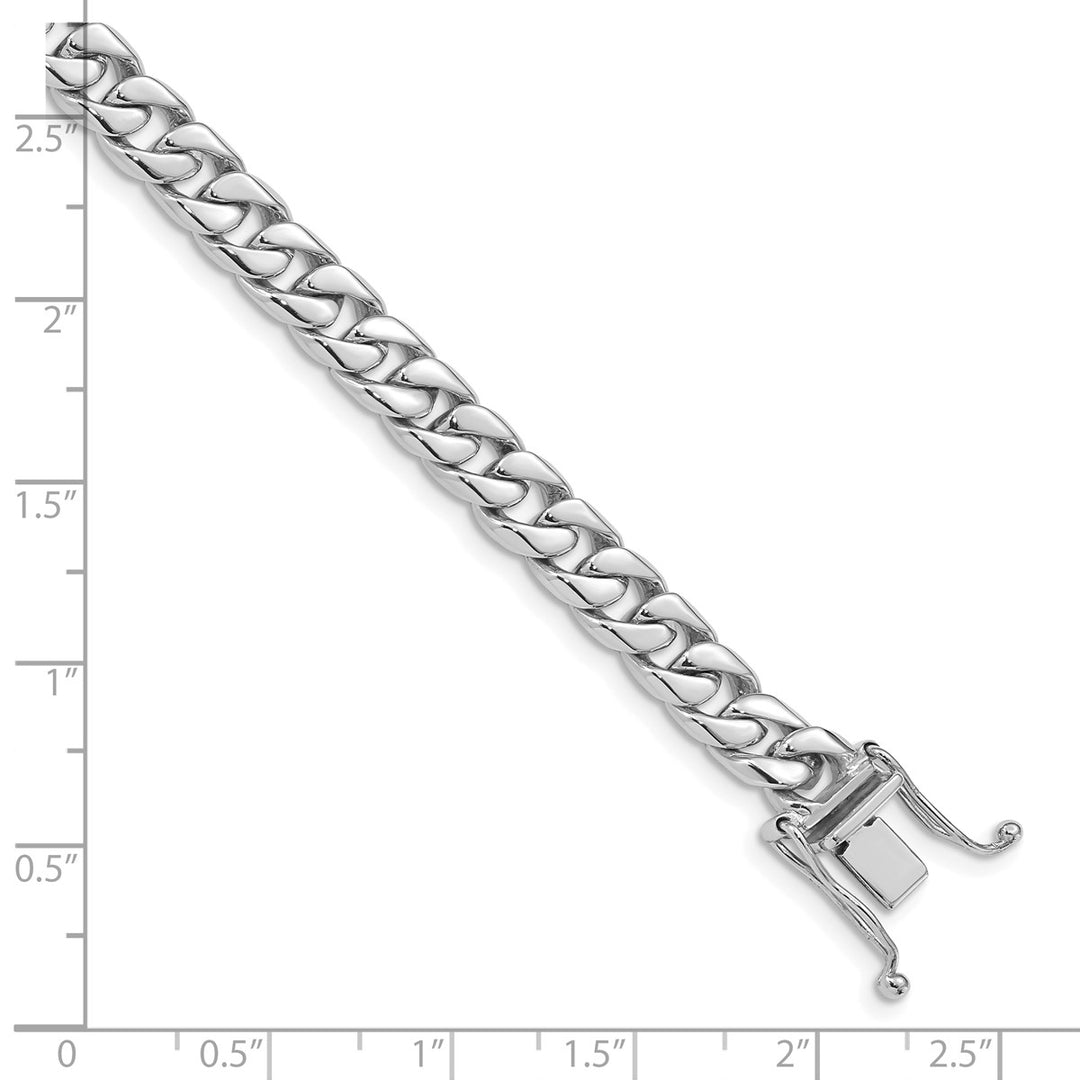 Gold 6.8mm Curb Bracelet, 8
