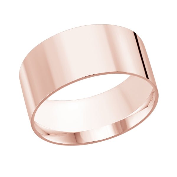 10K Classic Flat 10mm Width Gold Ring - Gold Bands - Design Jewellers Edmonton