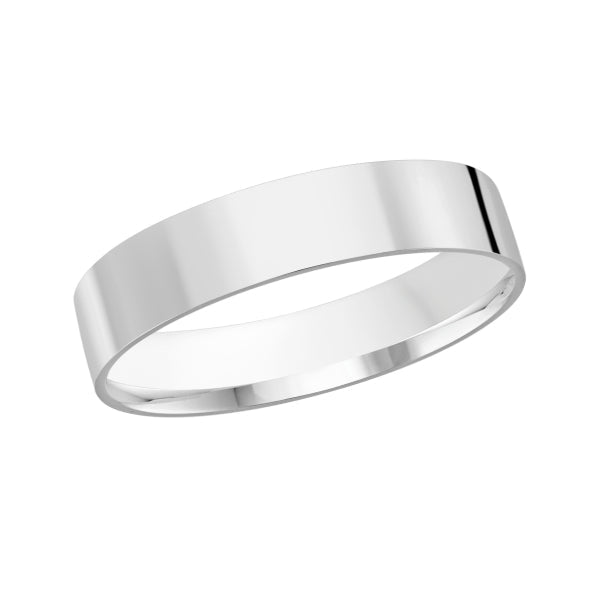 10K Classic Flat 4mm Width Gold Ring - Gold Bands - Design Jewellers Edmonton