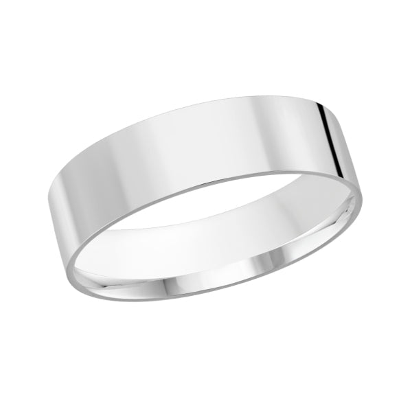 10K Classic Flat 6mm Width Gold Ring - Gold Bands - Design Jewellers Edmonton