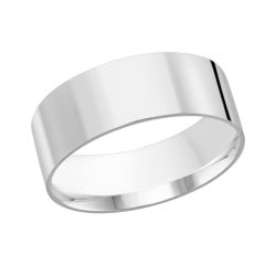 10K Classic Flat 8mm Width Gold Ring - Gold Bands - Design Jewellers Edmonton
