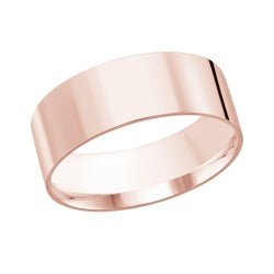 10K Classic Flat 8mm Width Gold Ring - Gold Bands - Design Jewellers Edmonton