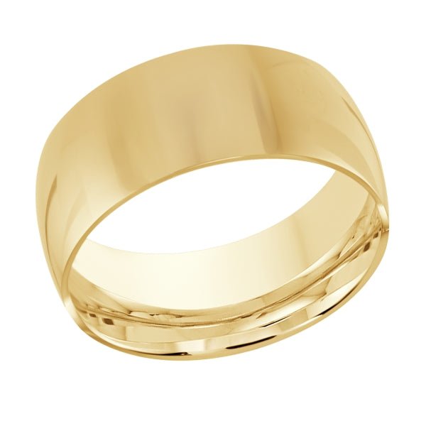 10K Classic Polish 10mm Gold Ring - Gold Bands - Design Jewellers Edmonton