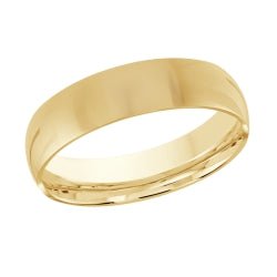10K Classic Polish 6mm Gold Ring - Gold Bands - Design Jewellers Edmonton