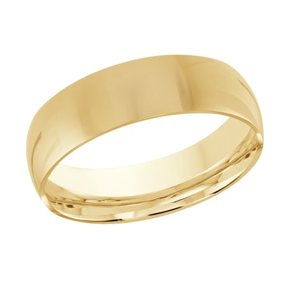 10K Classic Polish 7mm Gold Ring - Gold Bands - Design Jewellers Edmonton