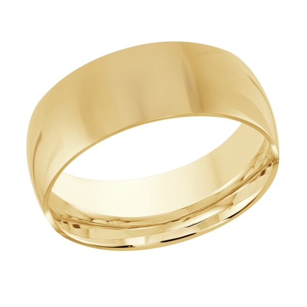 10K Classic Polish 9mm Gold Ring - Gold Bands - Design Jewellers Edmonton