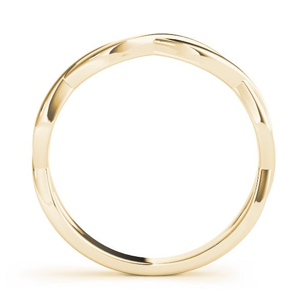 10K Gold Figure 8 Design Band - Gold Bands with Designs - Design Jewellers Edmonton