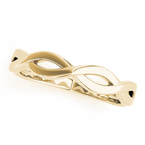 10K Gold Figure 8 Design Band - Gold Bands with Designs - Design Jewellers Edmonton