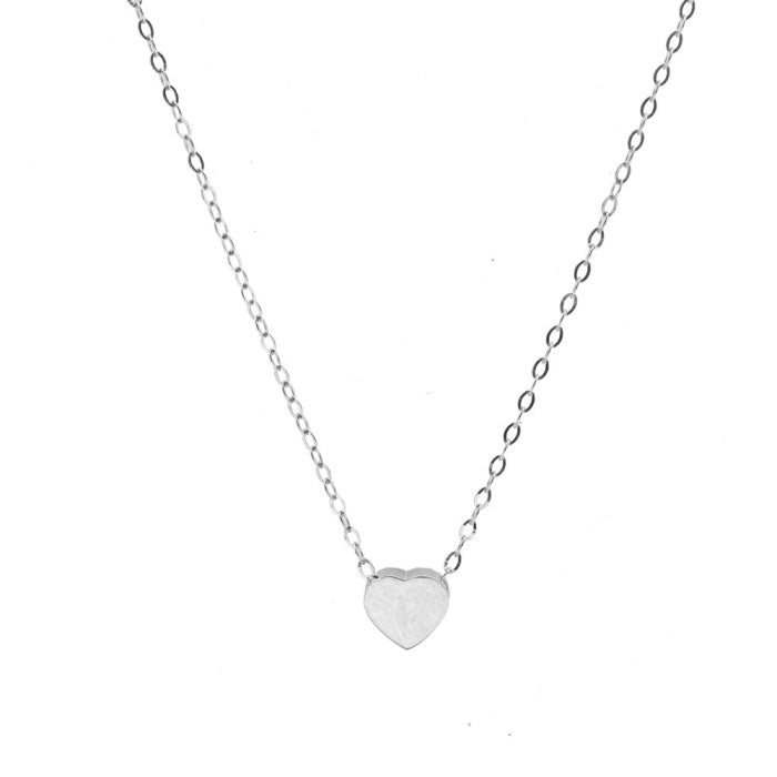 10K Gold High - Polish Mini Heart Necklace - Gold Necklace - Design Jewellers Edmonton