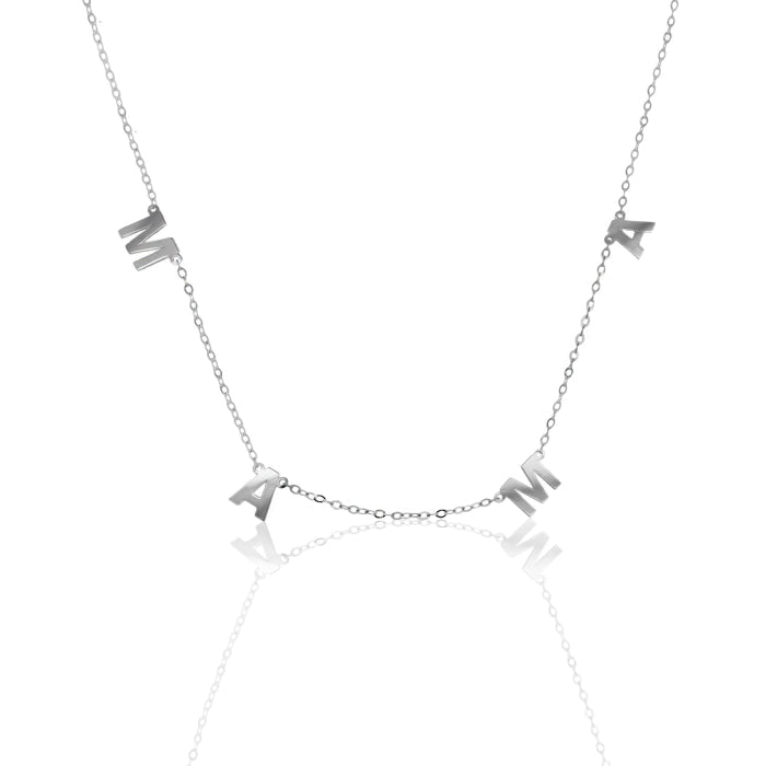 10K Gold “MAMA” Letter Necklace