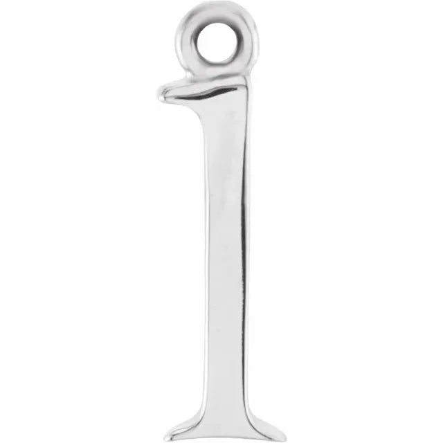 10K Gold Uppercase Initial Charm Pendant (A–Z) - Initial Necklace or Pendant - Design Jewellers Edmonton