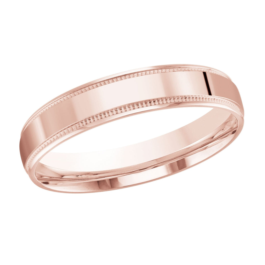 10K Minimalistic 4mm Design Gold Band - Gold Bands with Designs - Design Jewellers Edmonton
