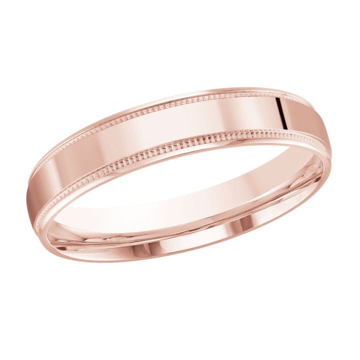 10K Minimalistic 4mm Design Gold Band - Gold Bands with Designs - Design Jewellers Edmonton
