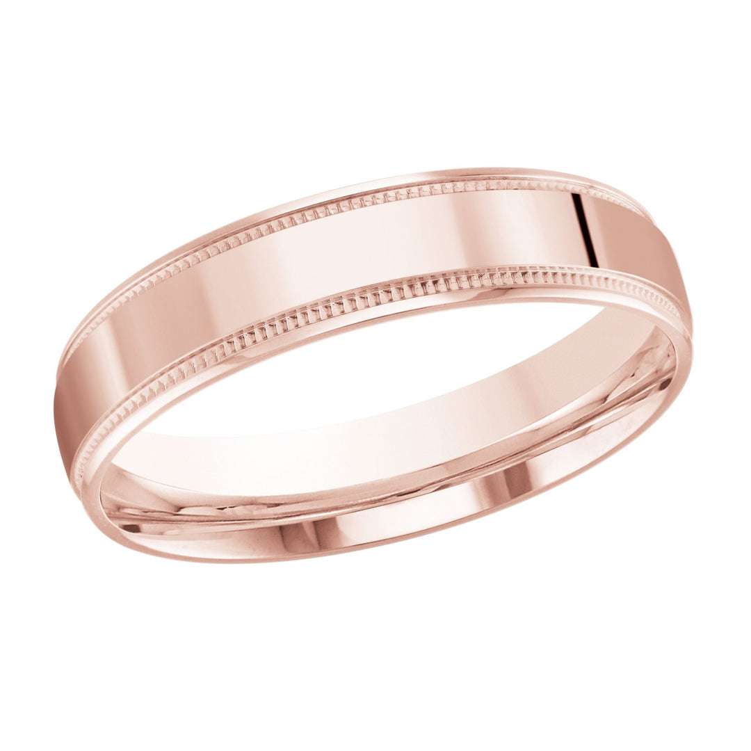 10K Minimalistic 5mm Design Gold Band - Gold Bands with Designs - Design Jewellers Edmonton