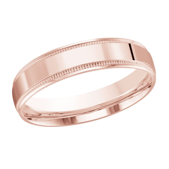 10K Minimalistic 5mm Design Gold Band - Gold Bands with Designs - Design Jewellers Edmonton