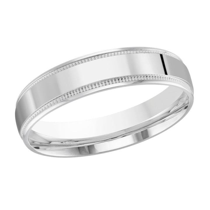 10K Minimalistic 5mm Design Gold Band - Gold Bands with Designs - Design Jewellers Edmonton
