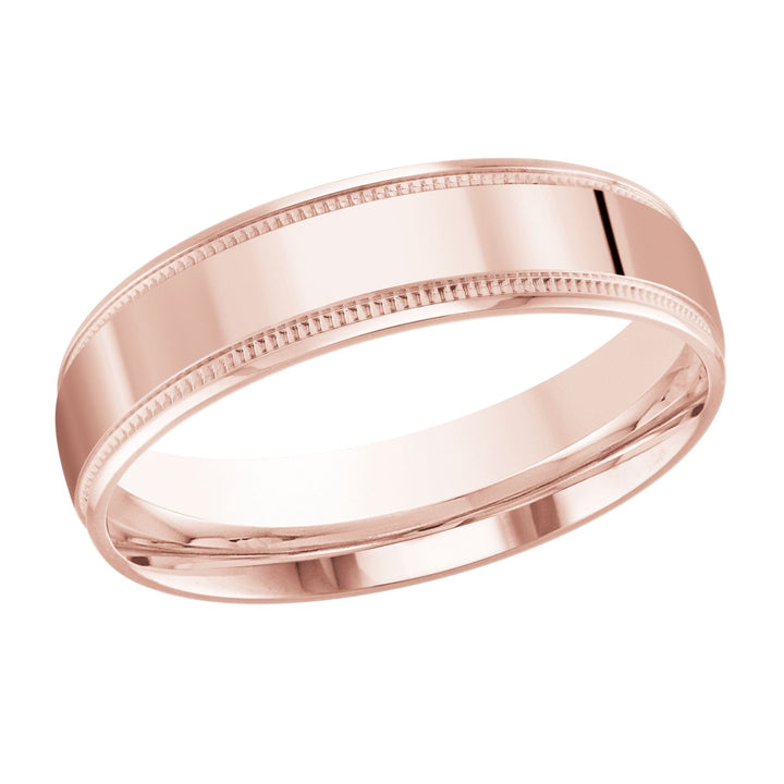 10K Minimalistic 6mm Design Gold Band - Gold Bands with Designs - Design Jewellers Edmonton