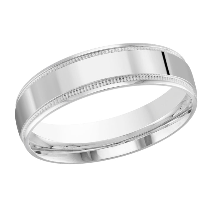 10K Minimalistic 6mm Design Gold Band - Gold Bands with Designs - Design Jewellers Edmonton