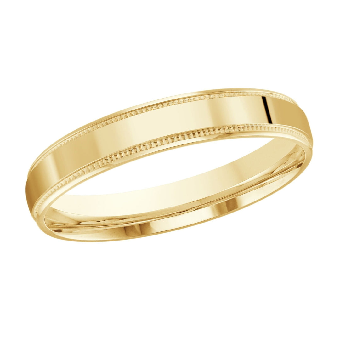 10K Minimalistic Design Gold Band - Gold Bands with Designs - Design Jewellers Edmonton