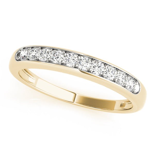 10K Slim Design Channel Set Diamond Band - Diamond Ring - Design Jewellers Edmonton