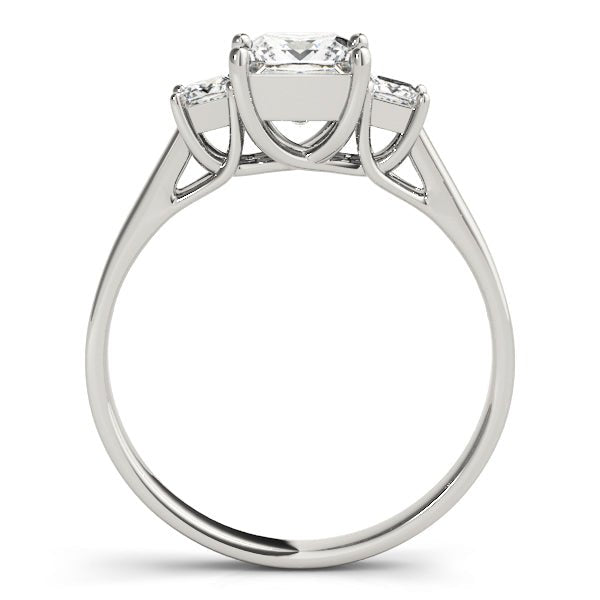 1.10CTW 14K Gold Ladies 3 Stone Past, Present, Princess Cut Diamond Ring - Past, Present, Future - Design Jewellers Edmonton
