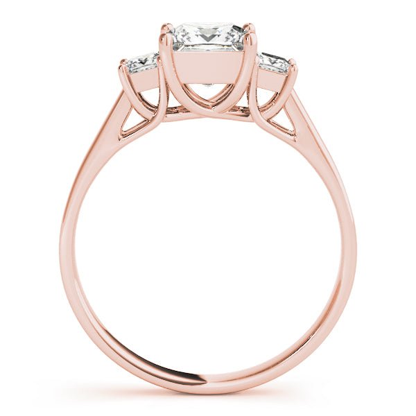 1.10CTW 14K Gold Ladies 3 Stone Past, Present, Princess Cut Diamond Ring - Past, Present, Future - Design Jewellers Edmonton