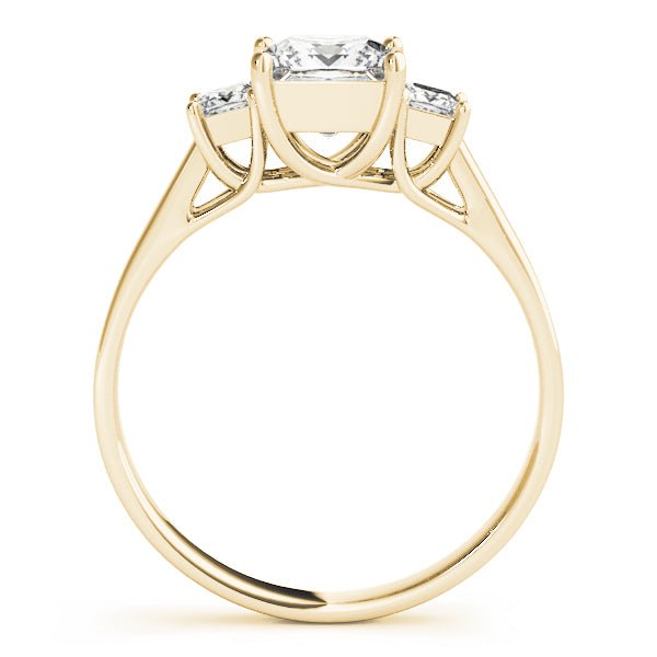 1.10CTW 14K Gold Ladies 3 Stone Past, Present, Princess Cut Diamond Ring - Past, Present, Future - Design Jewellers Edmonton