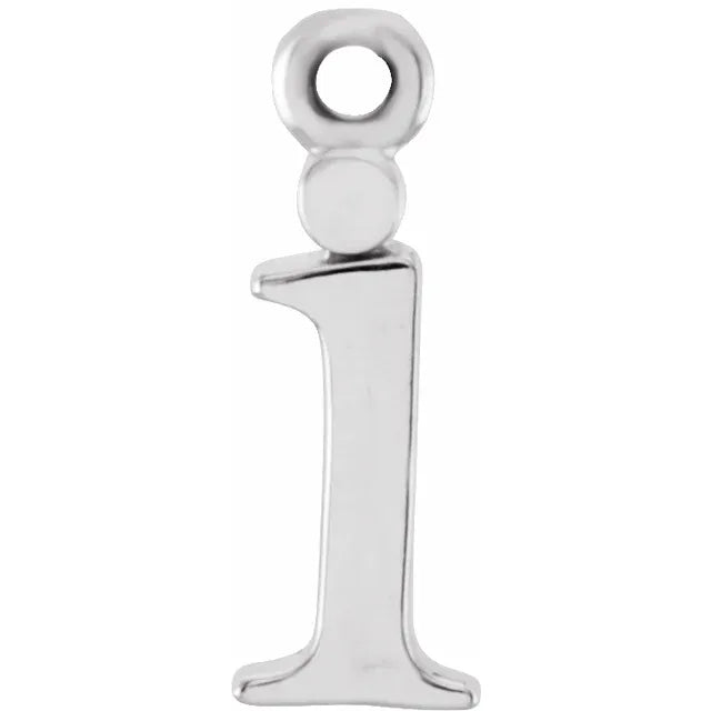 10K Gold Uppercase Initial Charm Pendant (A–Z) - View 19