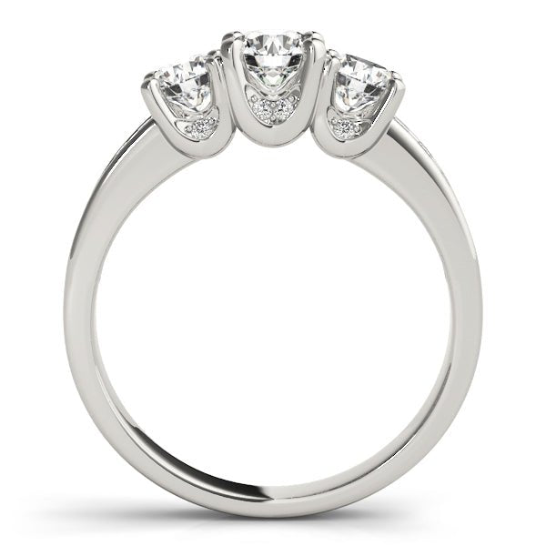 1.15CTW 14K Gold Ladies 3 Stone Past, Present, Future Round Brilliant Cut Diamond Ring - Past, Present, Future - Design Jewellers Edmonton