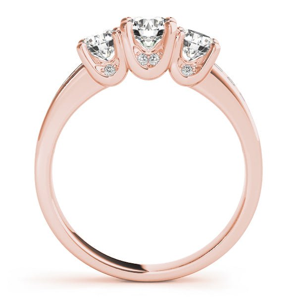 1.15CTW 14K Gold Ladies 3 Stone Past, Present, Future Round Brilliant Cut Diamond Ring - Past, Present, Future - Design Jewellers Edmonton