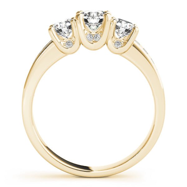 1.15CTW 14K Gold Ladies 3 Stone Past, Present, Future Round Brilliant Cut Diamond Ring - Past, Present, Future - Design Jewellers Edmonton