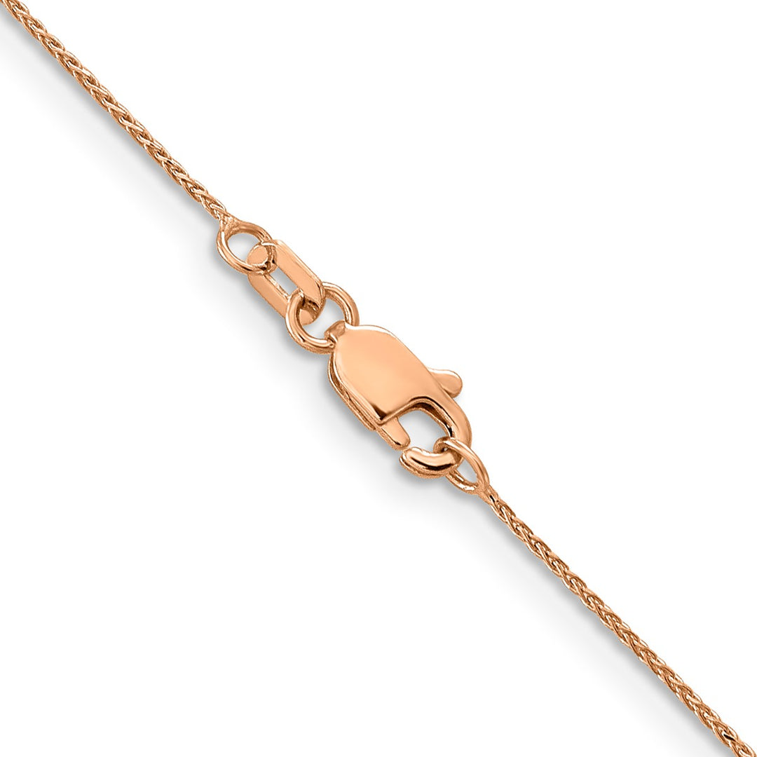 Gold 0.8mm Spiga (Wheat) Chain, 20