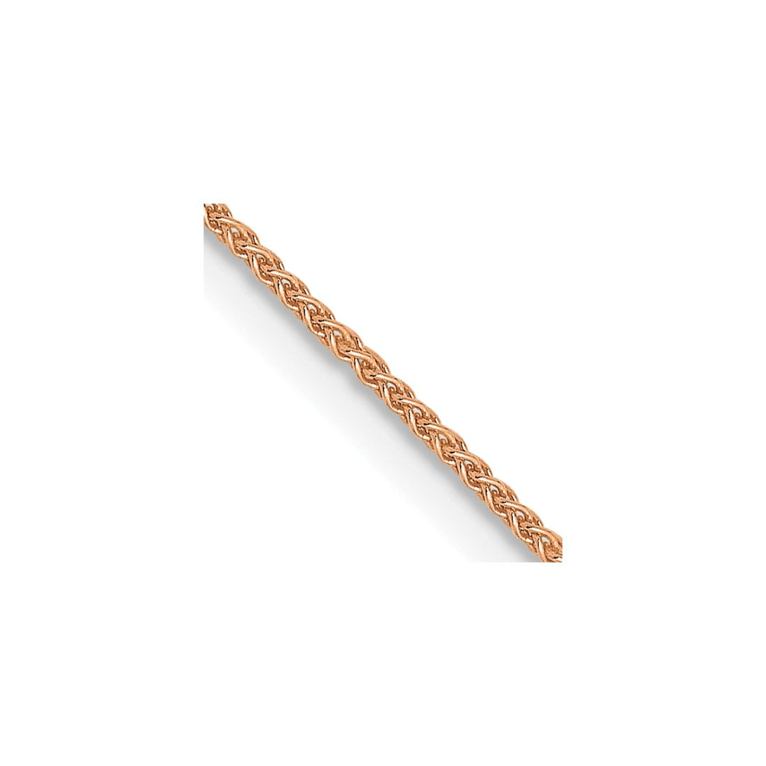 Gold 0.8mm Spiga (Wheat) Chain, 20