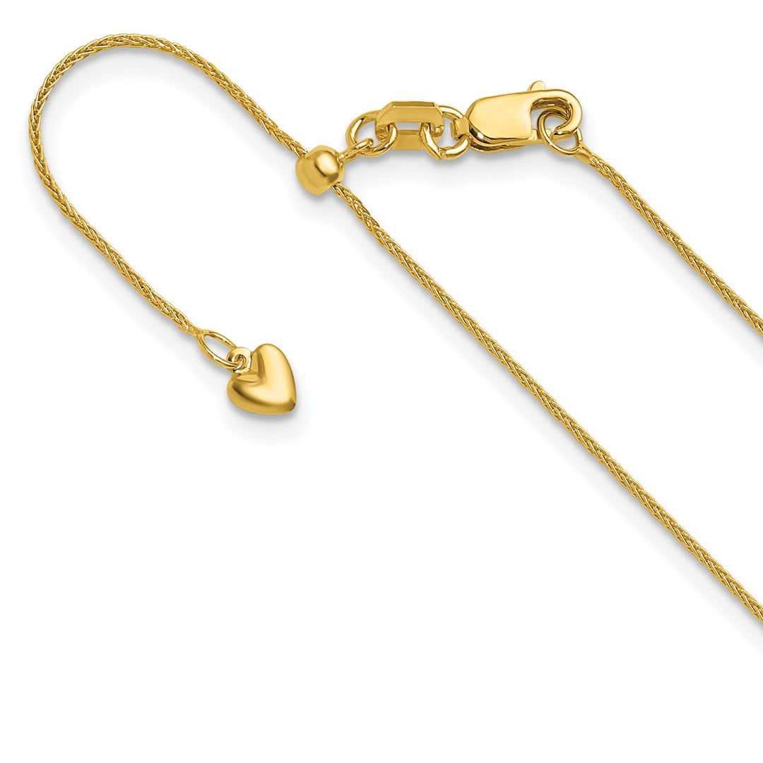 Gold 0.85mm Spiga (Wheat) Chain, 30"
