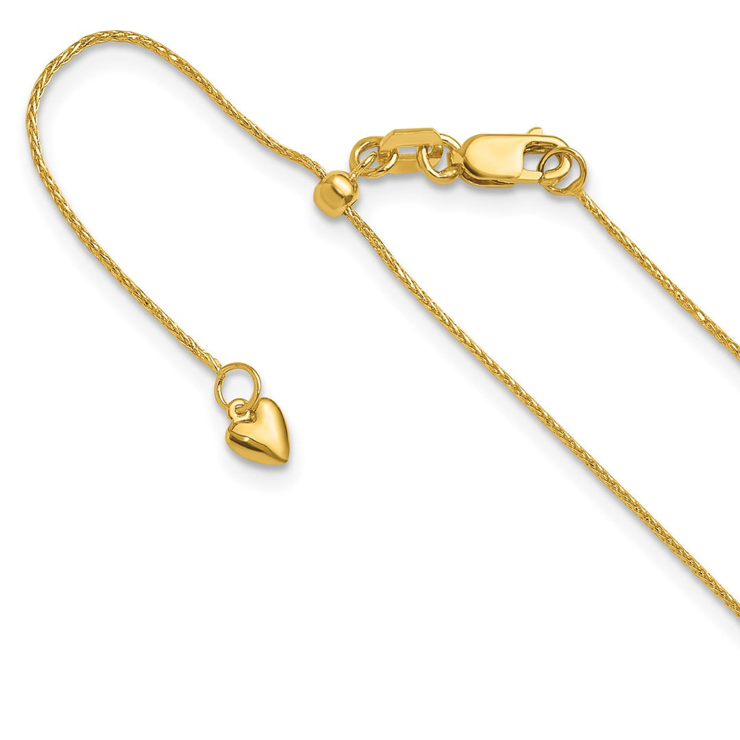 Gold 0.75mm Spiga (Wheat) Chain, 30"