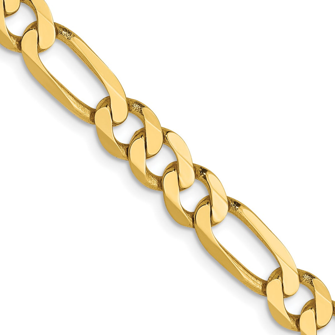 Gold 5.5mm Figaro Chain, 20"
