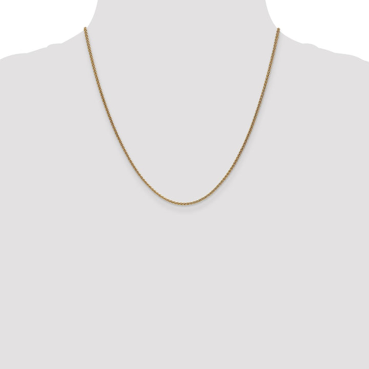 Gold 1.65mm Spiga (Wheat) Chain, 20"