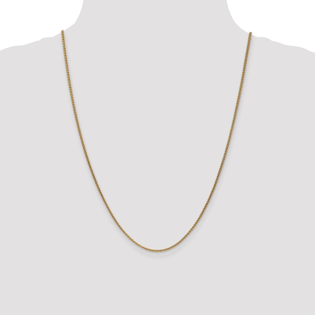 Gold 1.65mm Spiga (Wheat) Chain, 24