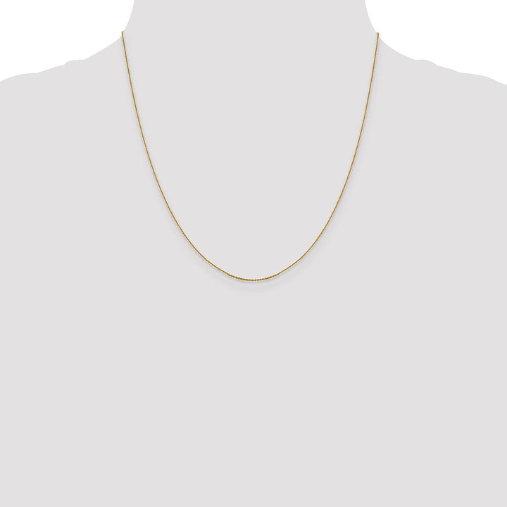 Gold 0.85mm Cable Chain, 20"