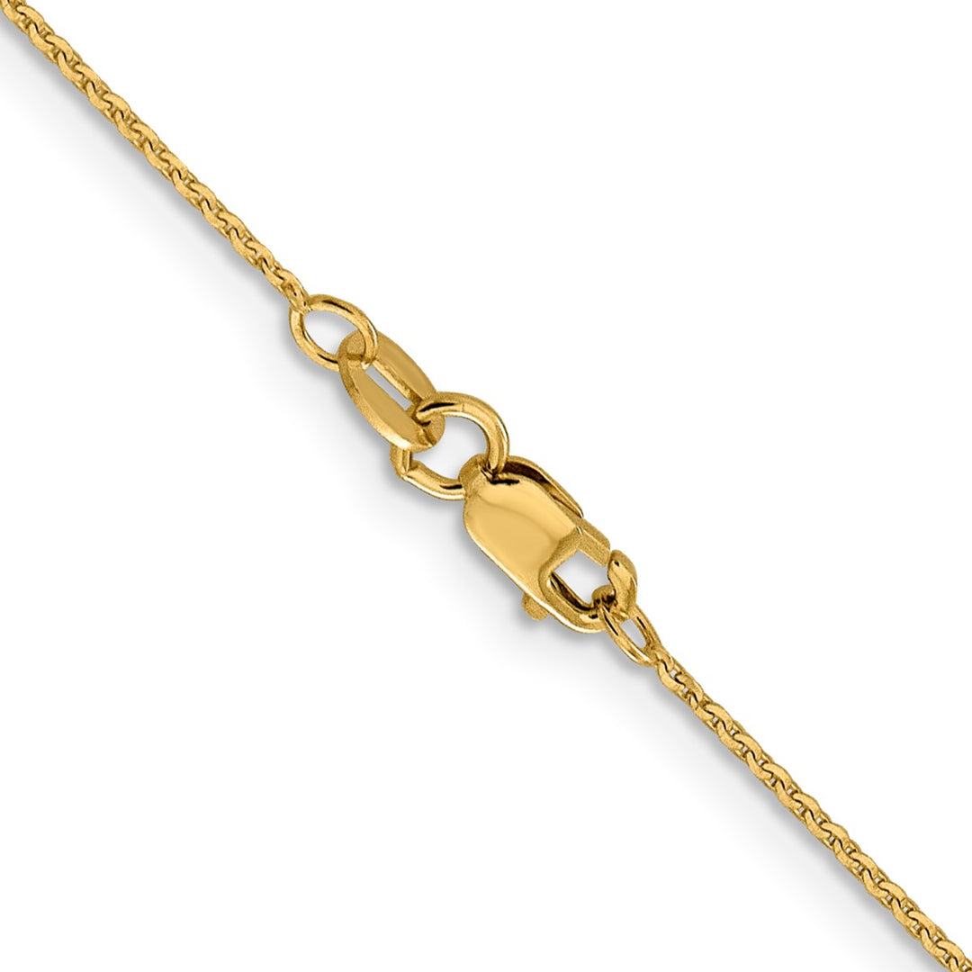 Gold 1mm Cable Chain, 18