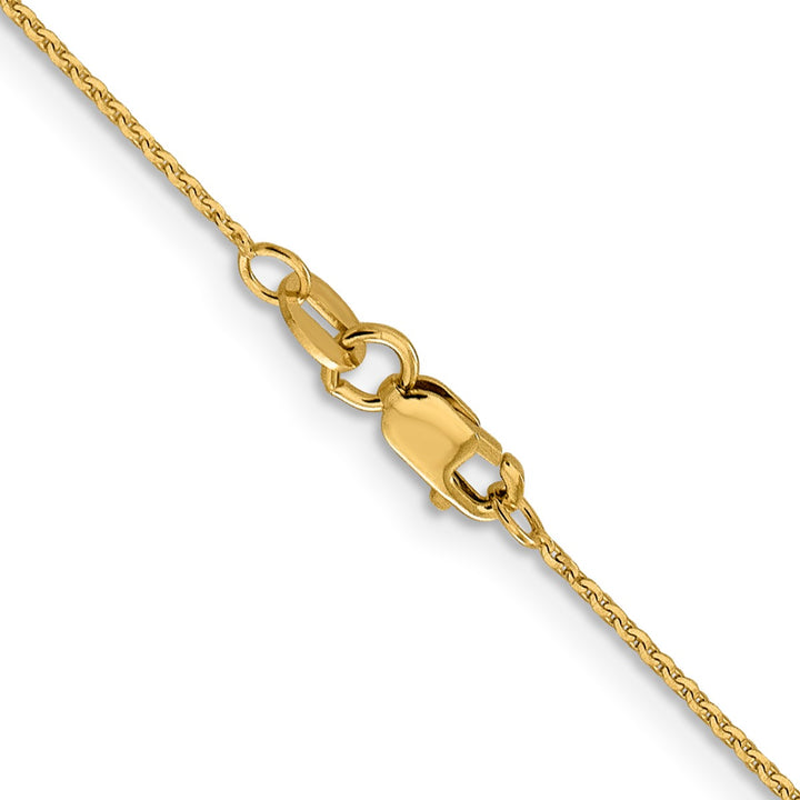 Gold 1mm Cable Chain, 18"